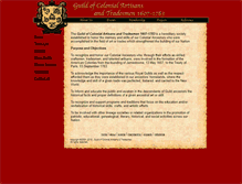 Tablet Screenshot of guildcolonialartsandtrades.org
